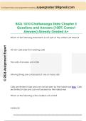 BIOL 1010 Chattanooga State Chapter 3  Questions and Answers &lpar;100&percnt; Correct  Answers&rpar; Already Graded A&plus; 
