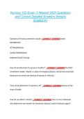 Nursing 102 Exam 3 Newest 2026 Questions  and Correct Detailed Answers Already  Graded A&plus; 