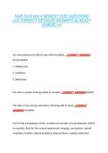 NUR 353 Exam 4 NEWEST 2026 QUESTIONS  and CORRECT DETAILED ANSWERS ALREADY  GRADED A&plus;