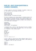 NUR 102 - QUIZ &sol; EXAM QUESTIONS & CORRECT ANSWERS
