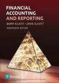 Financial Accounting and Reporting 19th Edition by Mr Barry Elliott&vert;ISBN&colon;9781292255996&vert;Guide A&plus;