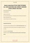 Spaatz Leadership ACTUAL EXAM TESTBANK ALL 1500 QUESTIONS AND CORRECT ANSWERS LATEST UPDATE THIS YEAR