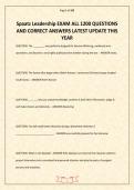 Spaatz Leadership EXAM ALL 1200 QUESTIONS AND CORRECT ANSWERS LATEST UPDATE THIS YEAR