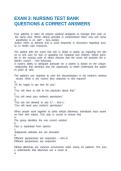 EXAM 3&colon; NURSING TEST BANK QUESTIONS & CORRECT ANSWERS