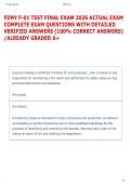 FDNY F-01 TEST FINAL EXAM 2026 ACTUAL EXAM  COMPLETE EXAM QUESTIONS WITH DETAILED  VERIFIED ANSWERS &lpar;100&percnt; CORRECT ANSWERS&rpar;  &sol;ALREADY GRADED A&plus; 
