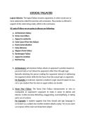 concept based study notes of logical fallacies with clear explanations and real-life examples for LSAT logical reasoning and legal reasoning&period;