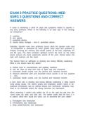 EXAM 3 PRACTICE QUESTIONS&colon; MED SURG 3 QUESTIONS AND CORRECT ANSWERS