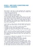 EXAM 1 - MED SURG 3 QUESTIONS AND CORRECT ANSWERS
