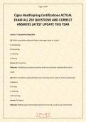 Cigna Healthspring Certifications ACTUAL EXAM ALL 250 QUESTIONS AND CORRECT ANSWERS LATEST UPDATE THIS YEAR