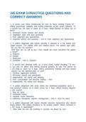 EXAM 3 PRACTICE QUESTIONS&colon; MED SURG 3 QUESTIONS AND CORRECT ANSWERS