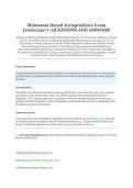 Minnesota Dental Jurisprudence Exam &lpar;2026&sol;2027&rpar; &ndash; Minnesota Board of Dentistry Legal & Ethical Assessment &vert; Questions and Answers