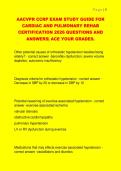 AACVPR CCRP EXAM STUDY GUIDE FOR  CARDIAC AND PULMONARY REHAB  CERTIFICATION 2026 QUESTIONS AND  ANSWERS&vert; ACE YOUR GRADES&period; 