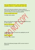 NSG 6440 PREDICTOR TEST LATEST QUESTIONS AND  ANSWERS UPDATED A&plus; SCORE REVIEW LATEST 2026