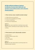 ARTIBA Artificial Intelligence Engineer  Certification Practice Exam 2026 with 120  questions and verified answers with rationales  already graded A