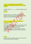 VA LETC LAW CERTIFIED QUALITY EXAM COMPLETE  QUESTIONS AND VERIFIED ANSWERS RATED A&plus; ASSURED  SUCCESS