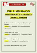 PACKAGE DEAL&colon;&colon;&colon; STEP 2 CK NBME EXAMS ACTUAL 2026 UPDATE