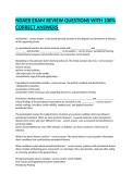 NDAEB EXAM REVIEW QUESTIONS WITH 100&percnt; CORRECT ANSWERS 