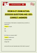 PACKAGE DEAL&colon;&colon;&colon; HECM EXAMS ACTUAL 2026 UPDATE