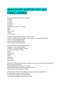 NDAEB REVIEW QUESTIONS WITH 100&percnt; CORRECT ANSWERS