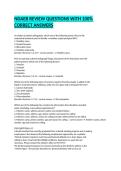NDAEB REVIEW QUESTIONS WITH 100&percnt; CORRECT ANSWERS