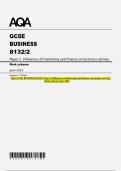 Bundle&colon; AQA GCSE BUSINESS&vert;Paper 1 & 2&vert;QP and MS&vert;2025