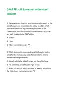 CAAP PPL - Air Law exam with correct answers