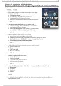Gould&rsquo;s Pathophysiology for the Health Professions &lpar;7th Edition&rpar; &ndash; Comprehensive Test Bank &ndash; Exam Practice Questions with Answers