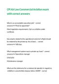 CPl Air Law Commercial Aviation exam with correct answers