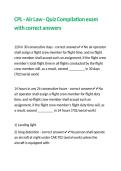 CPL - Air Law - Quiz Compilation exam with correct answers 