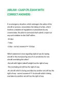 AIRLAW - CAAP CPL EXAM WITH CORRECT ANSWERS 