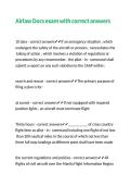 Airlaw Docs exam with correct answers 