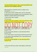 CSE 205 CERTIFIED QUALITY FINAL EXAM GUARANTEED PASS  QUESTIONS AND ANSWERS UPDATED
