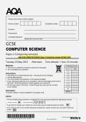 AQA GCSE COMPUTER SCIENCE&vert;Paper 1&2&vert;QP and Ms&vert;2025