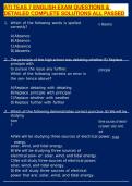ATI TEAS 7 ENGLISH EXAM QUESTIONS & DETAILED COMPLETE SOLUTIONS ALL PASSED