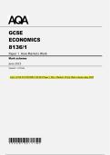 AQA GCSE ECONOMICS 8136&sol;1 Paper 1 How Markets Work Mark scheme June 2025 