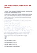 AAMI CHEM FINAL REVIEW EXAM QUESTIONS AND ANSWERS