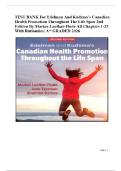 Test Bank for Edelman and Kudzma&rsquo;s Canadian Health Promotion Throughout the Life Span &ndash; 2nd Edition &lpar;Marian Luctkar-Flude&rpar; &vert; Community Health Exam Prep 2025&sol;2026