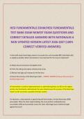 HESI FUNDAMENTALS EXAM&sol;HESI FUNDAMENTALS TEST BANK EXAM NEWEST EXAM QUESTIONS AND CORRECT DETAILED ANSWERS WITH RATIONALES A NEW UPDATED VERSION LATEST 2026-2027 &lpar;100&percnt; CORRECT VERIFIED ANSWERS&rpar;