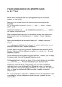 PSYCH 10000&sol;20000 EXAM 4 NOTRE DAME  QUESTIONS