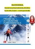 Solution manual for financial accounting fundamentals 8th edition By John Wild