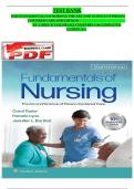 Fundamentals of Nursing&colon; The Art and Science of Person-Centered Care &lpar;10th Ed&rpar; Test Bank