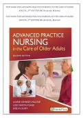 Test Bank&colon; Advanced Practice Nursing in the Care of Older Adults &lpar;2nd Edition&rpar; &ndash; Laurie Kennedy-Malone&comma; Lori Martin-Plank&comma; & Evelyn Duffy