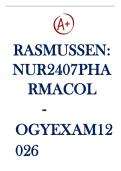 NUR2407 Pharmacology Exam 1 &ndash; 2026 &lpar;Rasmussen College&rpar; Topic&colon; Psychiatric&comma; Neurological&comma; and Musculoskeletal Pharmacology