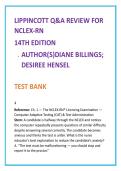 Lippincott Q&A Review for NCLEX-RN Test Bank &vert; Billings & Hensel NCLEX Review &vert; NCLEX-RN Practice Questions & Rationales Study Guide