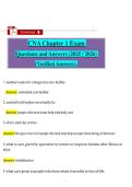 CNA Chapter 1 Exam Questions and Answers &lpar;2025&sol;2026&rpar; &lpar;Verified Answers&rpar;&period;