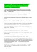 Principles of Pharmacology&colon; Exam 2 &lpar;Ch&period; 3&comma; 4&comma; 5&rpar; Questions and Correct Answers 2026 Edition&period;