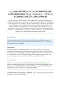Illinois Supplemental Nursing Home Administrator Exam &lpar;2026&sol;2027&rpar; &ndash; IDPH NHA Licensing Examination &vert; Actual Exam Questions and Answers