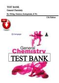 Test Bank &ndash; General Chemistry&comma; 12th Edition &vert; Ebbing&comma; Gammon&comma; Koenigsmann & Wu &vert; ISBN&colon; 9788214194401 &vert; Chapters 1&ndash;24 &vert; Latest Edition