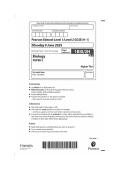 GCSE EDEXCEL June 2025 Higher tier Triple Science Biology Paper 2 merged with mark scheme