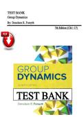 Test Bank &ndash; Group Dynamics&comma; 7th Edition &vert; Forsyth &vert; ISBN&colon;9781337408851 &vert; Chapters 1&ndash;17 &vert; Latest Edition
